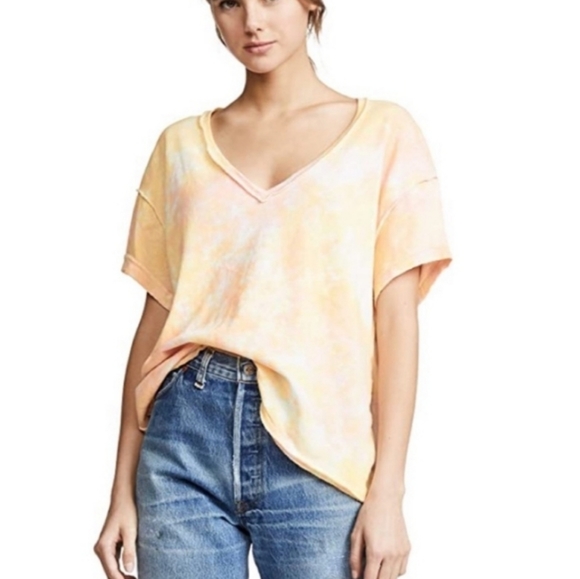 Free People Tie Dye Tee 1S/1M - Picture 2 of 4